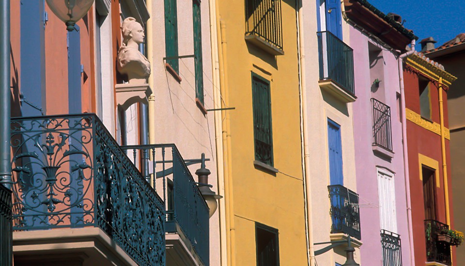 façades colorées typiques Collioure